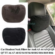 For Audi A3 A4 A6 S3 S4 S5 Q3 Q5 Q7 Car Seat Headrest Neck Pillow for Audi A1 A5 A7 A8 RS3 RS4 RS6 Q2 Soft Cushion Accessories