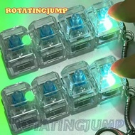 Mini Keyboard Keychain for Stress Relief, 7.5x2cm Plastic Decor Keychain with Built-in CR1220 Batter