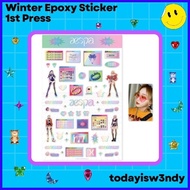 ✒ ☂ Aespa Winter epoxy sticker pc photocards