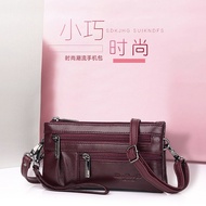 Little Dolly Genuine Leather Ladies Mini Messenger Bag 23cm Mobile Phone Bag Casual Cowhide Shoulder