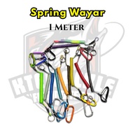 【KTE】1meter Spring Wayar Grip Playar Mancing Anti Lost Fumble Steel Spring Wire Fishing accessories