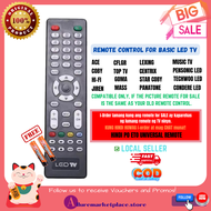 Coby TV Remote STAR COBY Music TV Remote CFLGR LED TV Centrix IVISION I-22W TV Remote| CONDERE LED HI-FI GOMA LED TOP TV ACE Remote Jiren Led TV Remote| MASS | Panatone LED TV Remote| Pensonic LED TV Remote| COBY TV Remote or Specific TV Brand Only