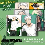 HAJIME UMEMIYA ANIME WIND BREAKER NOTEBOOK / HAJIME WIND BREAKER DEFECTIVE BOOK