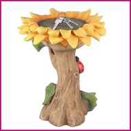 Outdoor Bird Bath Garden Bird Bath Sunflower Shape Garden Decoration Art Ornaments For Hummingbird A