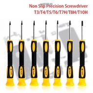 NARCISSUS13A0E Torx Screwdriver, Plastic With Hole Disassembly Repair Tools, T3/T4/T5/T6/T7H/T8H/T10