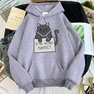 Hoodie Women Cute HOODIE FLEECE HOODIE Korean Clothing HOODIE OVERSIZE HOODIE Plain PURRFECT HOODIE 