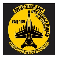 US Navy EA-18G Growler Electronic Attack Aircraft VAQ-139 series 2 Cutting Sticker