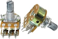 5pcs WH148 6PIN B20K Potentiometer for Stereo Dual 20K Ohm Shaft 15mm Pot 20K Ohm R