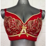 36F/80F, 46F/105F RED-GOLD PLUS SIZE BRA