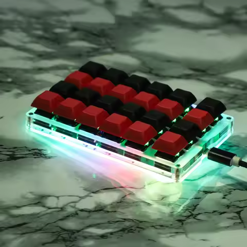 New YMD21 V2 QMK VIA 21 23 24 Key RGB Programmable Marco Function MX Cherry Gateron Switches Numpad 