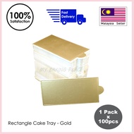 [My Baking Place] Mousse Cake Board (Rectangle) Art Card Board Rectangle Cake Board Gold 1pack x 100