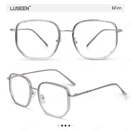 LUSEEN แว่นตา เปลี่ยนสี อัตโนมัติ ป้องกันรังสี กรองแสงสีฟ้า กรอบโลหะ สำหรับ ผู้หญิง ผู้ชาย แว่นตากัน