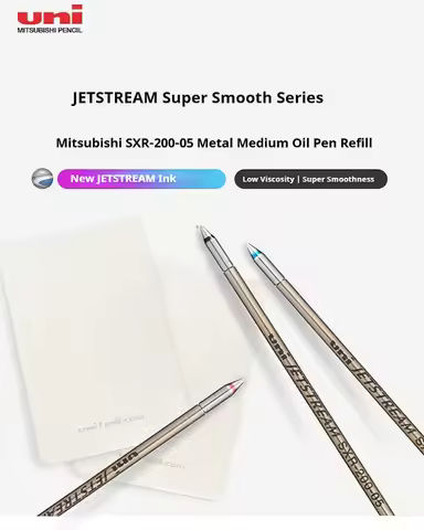 uni SXR-200-05/07 JETSTREAM Ballpoint Pen Core Metal Pen Tube,Smooth Writing Suitable for MSE3-3000/