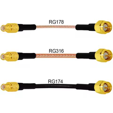SMA Male Plug to MCX Male Straight RF Cable Adapter RG316 RG174 RG178 15cm 6inch NEW Wholesale for W