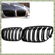 (E L X I) 1 Pair Car Front Grille Gloss Black Inlet Grille for BMW E90 LCI 3-Series Sedan/Wagon 2009 - 2011