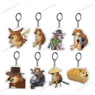 Creative Internet Celebrity Cheems Meme Cute Warrior Cheems Keychain Funny Cheemsburger Expression K
