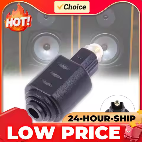 Optical Audio Adapter Connector Professional Toslink Male To Mini 3.5mm Toslink Female Optic Adapter
