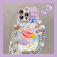 Suitable for OPPO Reno5Pro Phone Case Reno9/findx8/a58/a97pro/A3 Oil Painting Planet