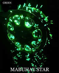 MABUHAY STAR Christmas Light 100M 1000L LED Octagonal Shape Fairy Light Green Wire Steady/Twinkle St