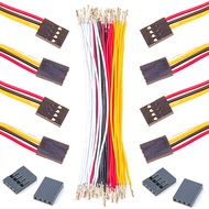 Dupont 2.54mm Wire Female to Female Dupont Connector & 22AWG Pre-Crimped Cable, Single Row 1/2/3/4/5