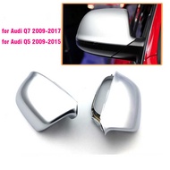 Auto Side Cover Caps Q5 2009-2015 For Audi Q7 2009-2017 Rearview Mirror Housing Sier matt 9