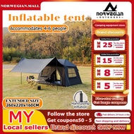 MY💕READY STOCK💕MOUNTAINHIKER Inflatable Tent Outdoor Camping Large Area Tent Family Tent 6.3 m² Mult