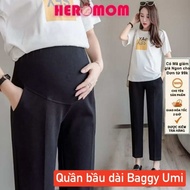 Umi long baggy office maternity pants, high quality wide leg, big size fashion Heromom Store