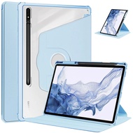 Tbtic Ốp Samsung sản phẩm Màn hình Ốp trong suốt có thể xoay 360 ° cho Samsung Galaxy Tab S9 Plus A8