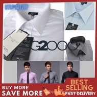 G2000 men formal shirt long sleeve regular fit business formal office wear Men shirt shirt lekek non
