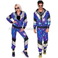 Vintage 70s 80S Retro Disco Couple Costume Halloween Cosplay