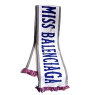 全新法國名牌 Balenciaga Miss Balenciaga 羊毛圍巾配法國旗顏色