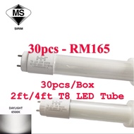 30pcs 20w T8 LED Tube, 2ft/4ft LED Bulbs, Shop Light Tube, LED Fluorescent Tube 6500K Daylight Glow 