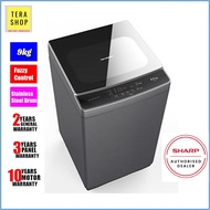 【FREE SHIPPING】Sharp ESX958 Fully Auto Washing Machine 9KG Mesin Basuh