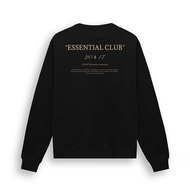 DRM Essential Graphic Crewneck Sweater - Black V2