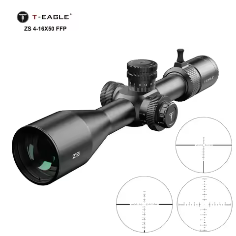 T-Eagle ZS 4-16x50 FFP Rifle Scope Hunting Riflescope Lock Reset Tactical Optical Airgun PCP Sight w