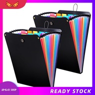 [ap4l43.sg] 2 Pcs Expanding File Folder, 13 Pockets Vertical File Folder Accordion File Organizer,fo
