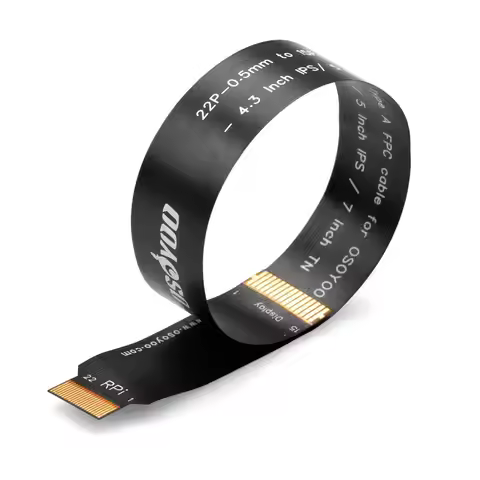 OSOYOO 15Pin 1.0mm to 22 Pin 0.5mm Interface FPC DSI Cable Only for OSOYOO 4.3in IPS, 5in IPS/TN, 7i