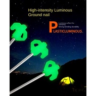Ground Nail Camping Tent Pegs Tent Pegs Canopy Ground Pegs Camping Glow-in-the-Dark Pegs Long20cm Te