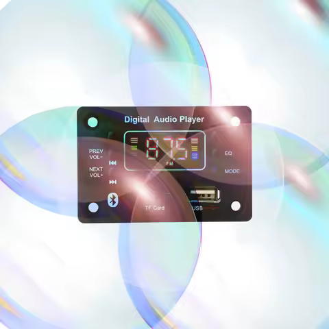 25W*2 Audio Amplifier Bluetooth 5.0 Audio Decoder Board 2.0 Channel Stereo Multifunctional Audio Pla