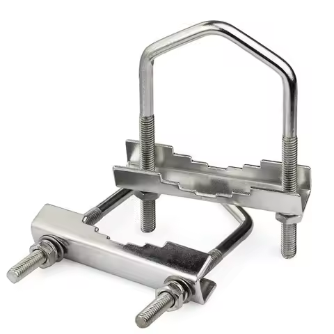 A55T Yagi Wifi Antenna Mast Cross-Over Bracket Kit U-Bolt Clamp Mounting Hardware 2Pcs For Outdoor W