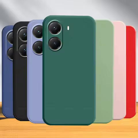 For Poco X7 Pro Cover Case Xiaomi Poco X7 Pro Capas New Shockproof Liquid Silicone Original TPU Soft