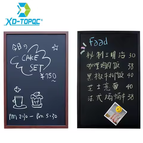 Magnetic 40*60cm BlackBoard MDF Wood Frame ChalkBoard Free Accessories Black Board Dry Erase Board R