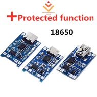 5V Micro/Type-C/Mini  USB 1A 18650 Lithium Battery Charging Board with Protection