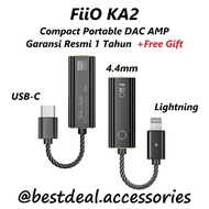 Fiio KA2 DAC Amplifier Dongle USB-C Lightning to 4.4MM Headphone Jack