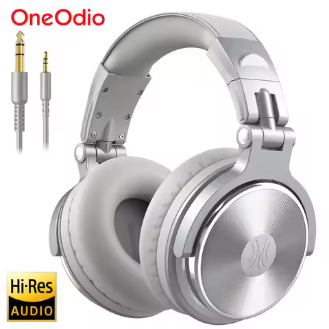 Oneodio Pro 10 Wired Headphones Over Ear Hi-Res Audio Wired Headset With Microphone Studio DJ Stereo
