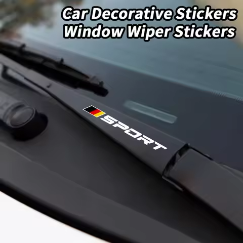 Car Windshield Wiper Vinyl Sticker Decoration Sport Font Decal