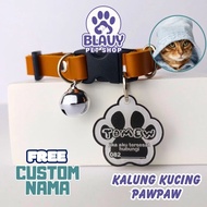 Custom Cat Necklace Free Name Write Owner's Name Anti-Theft Meow Necklace Persian Cat BSH Blavy Cat