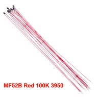 10PCS MF52 Wired NTC Thermistor 1% 10CM Lead 10K 100K 3435 3950