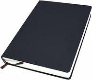 receip Faux Leather Thick Blank Journal Notebook 660 Pages Hardcover Sketchbook 80GSM Paper Sketchbook for Writing Drawing (Black,A4)