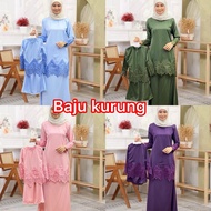 baju kurung set family✅✅🇲🇾🇲🇾ada size S-2XL dengan budah 2y-12y✅✅jenis satin✅✅🇲🇾🇲🇾
